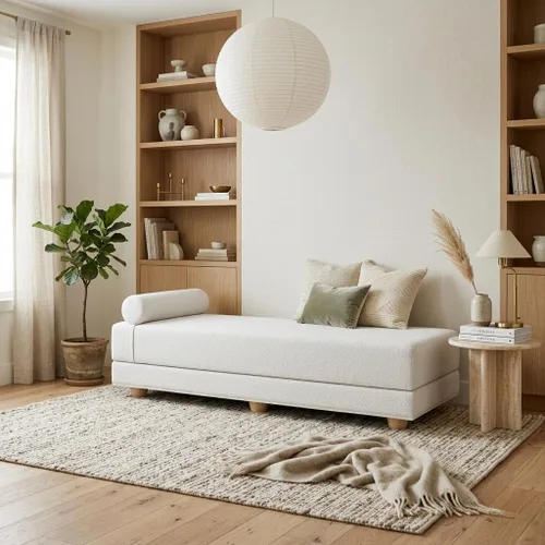 Miniatura 27 de Jaxx Alon Daybed - Tumbona plegable con colchón de espuma viscoelástica de primera calidad, tamaño Queen, fabricado en los Estados Unidos