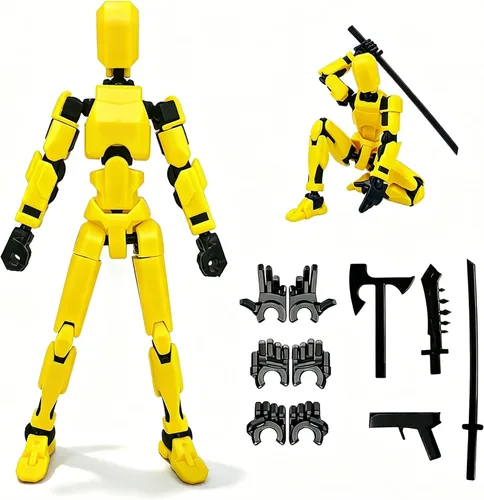 Miniatura 14 de Feetcant Titan 13 Figura de Acción, 2025 Nuevo Robot de la Suerte 13 Figuras de Acción, Figuras de Acción Impresas en 3D para Niños (5 piezas)