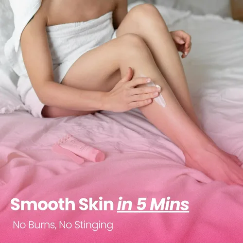 Miniatura 2 de Liaison Bare Basics - Crema depilatoria sin afeitar para pieles sensibles, fórmula de acción rápida para piernas, brazos y axilas, resultados suaves