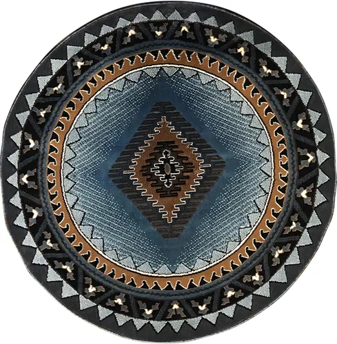 Miniatura 20 de Kingdom South West - Alfombra ovalada de nativos americanos, diseño bereber beige, D143 (3 pies x 4 pies 7 pulgadas, ovalada)