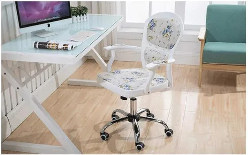 Miniatura 7 de YYDS Silla cómoda para juegos, silla de oficina con patas de acero, ergonómica giratoria para el hogar, para transmisión en vivo, ergonómicamente
