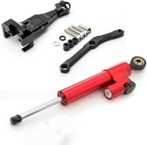 Miniatura 9 de Compatible con MT-09 FZ09 (no rastreador) 2013-2020, XSR 900 2015-2020, MT09 SP 2018-2019 CNC amortiguador de dirección de motocicleta estabilizador