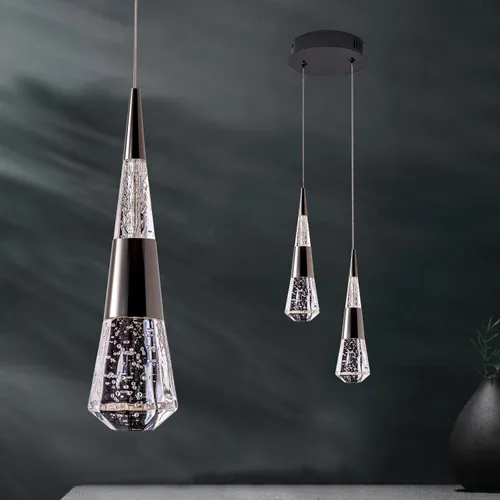 Luces Colgantes para Isla de Cocina, Luz LED Colgante Moderna de 2 Luces, Luces Colgantes Negras para Isla de Cocina para Comedor, Lámpara de Araña