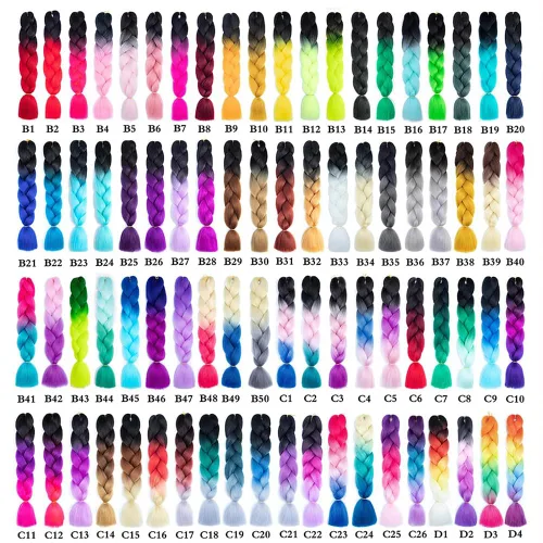 Miniatura 6 de Extensiones de cabello trenzado tipo box de 24 pulgadas, hechas a mano, para mujeres y niñas, extensiones de cabello trenzado, 24#, 3 paquetes, 22
