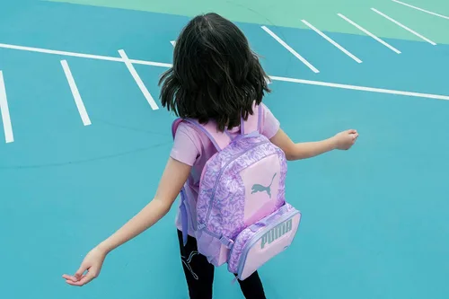 Miniatura 5 de PUMA Combo de mochila y kit de almuerzo para niños, PúrpuraRosado