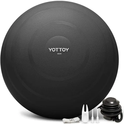 Miniatura 13 de YOTTOY - Pelota de ejercicio antiestallido para entrenamiento, yoga y embarazo, extragruesa para terapia física y fitness