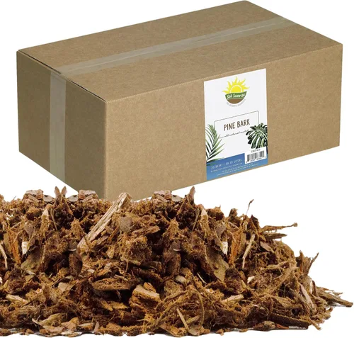 Miniatura 10 de Soil Sunrise Pepitas de mantillo de corteza de pino 100% natural (12 cuartos de galón) pequeñas astillas para jardinería en contenedores