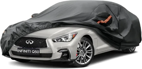 Miniatura 7 de Kayme Funda de automóvil de 6 capas para Audi A4 Sedan (2011-2023), impermeable para todo tipo de clima, cubierta exterior completa, protección