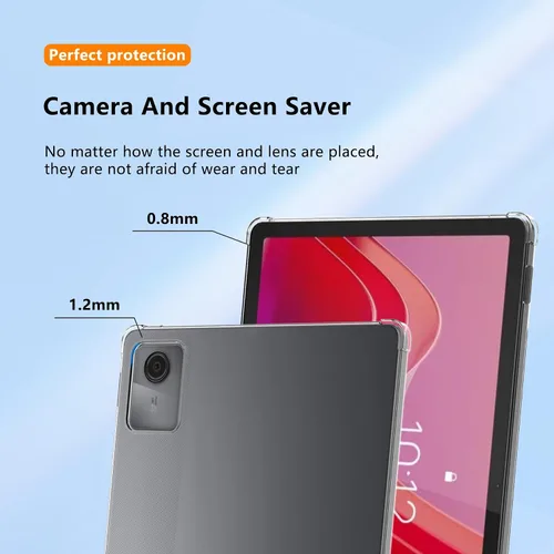 Miniatura 2 de Funda para Lenovo Tab M11 TB-330FU/Lenovo Xiaoxin Pad 2024 11 pulgadas TB-331FC, protección avanzada contra caídas del airbag, silicona flexible TPU