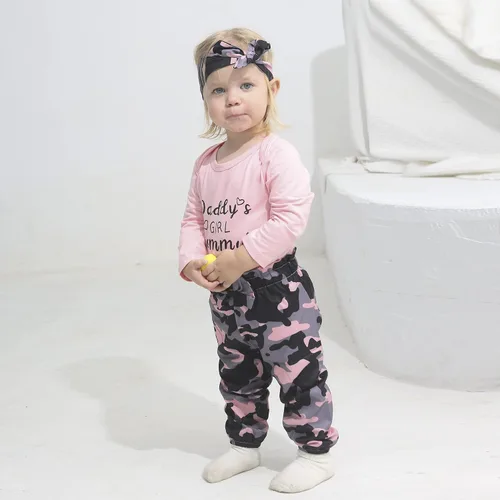 Miniatura 70 de Renotemy Conjunto de ropa para bebé recién nacida, mameluco con volantes, pantalones florales, lindo conjunto de ropa para bebé niña