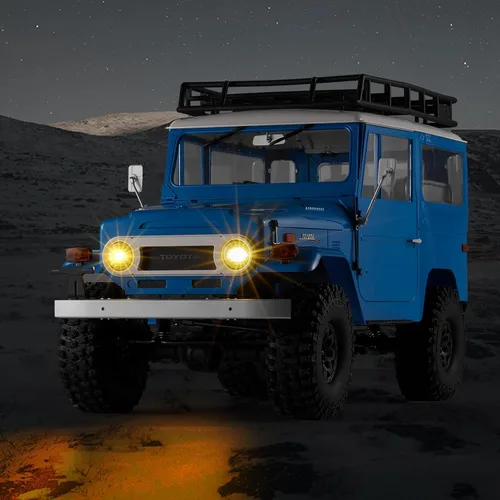 Miniatura 9 de BEEZRC FMS 1/10 RC Crawler FJ40 Toyota con licencia RS 4WD 2.4G Modelo RC Car Hobby 4x4 RC Rock Crawler Offroad RC Truck RC Auto de control remoto