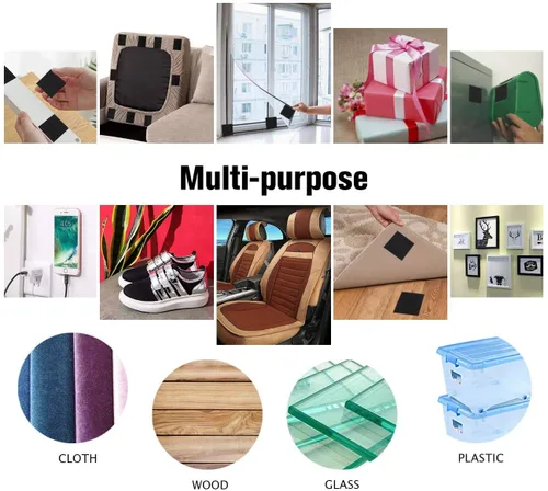 Miniatura 7 de Cinta de montaje resistente de doble cara con cierre adhesivo, impermeable, para uso en interiores y exteriores, para sostener marcos de fotos