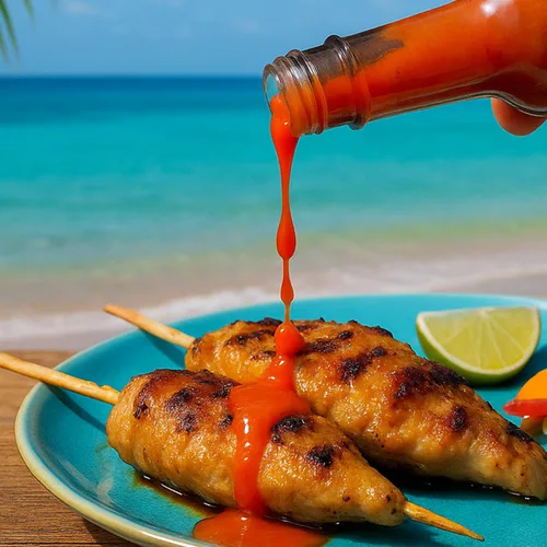 Miniatura 9 de Dave's Gourmet Crazy Caribbean Hot Sauce - Mezcla de habanero y pimienta tabasco, ideal para alas, mariscos y alimentos fritos, salsa picante
