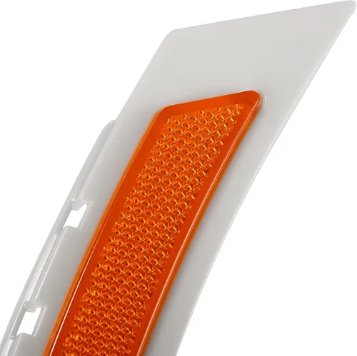 Miniatura 6 de X AUTOHAUX Par de parachoques delantero Reflector lateral marcador 63147185743 63147185744 para BMW Serie 5 535i 550i 2008-2010 Reemplazar Reflector