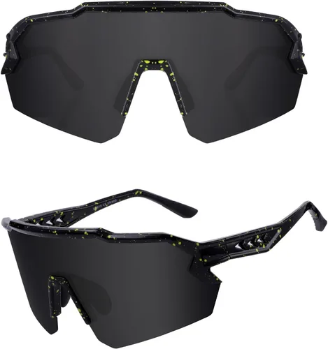 Miniatura 10 de Ukoly Gafas de sol de béisbol para hombres y mujeres, gafas de sol deportivas para béisbol, correr, ciclismo, protección UV400, TR90, marco 615