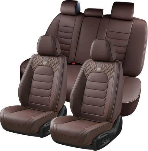 Miniatura 37 de FLORICH Fundas de asiento delantero, 2 piezas, fundas de asiento para automóviles, fundas de asiento universales de cuero de lujo, accesorios