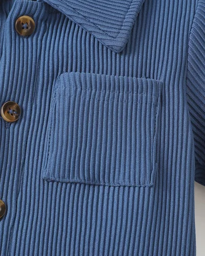 Miniatura 39 de Conjunto de ropa de verano para bebé y niño, camiseta de manga corta de algodón, pantalones cortos de dinosaurios, conjunto de ropa para niño