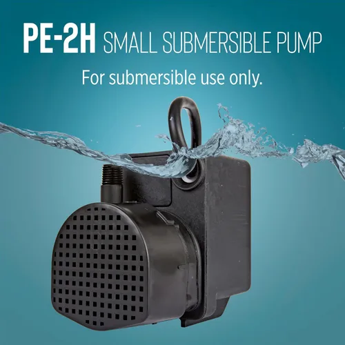 Miniatura 6 de Little Giant PE-2H 518400 Bomba sumergible de accionamiento directo encapsulado epoxi de 115 voltios, 1/40 HP, 300 GPH, con cable de 6 pies, negro