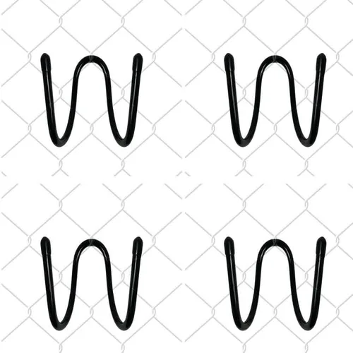 AUXPhome Paquete de 4 ganchos de valla de eslabones de cadena, ganchos mejorados para cerca, para colgar más equipos, sujetar postes, cepillos,