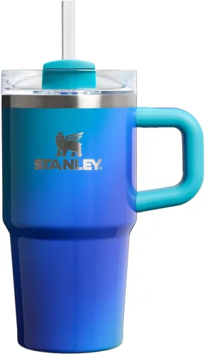 Miniatura 127 de Stanley Quencher H2.0 - Vaso de acero inoxidable con asa, pajilla y tapa FlowState giratoria de 3 posiciones; aislamiento térmico, sin BPA; apto
