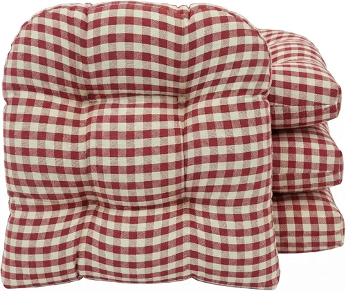 Miniatura 9 de Klear Vu Gripper Overstuffed - Cojines universales antideslizantes para silla de comedor para decoración de cocina o uso de oficina, almohadilla