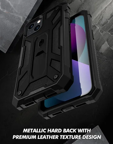 Miniatura 4 de Poetic Funda compatible con iPhone 13 Mini, funda de teléfono de la serie Spartan para iPhone 13 Mini de 5.4 pulgadas, cuerpo completo, resistente