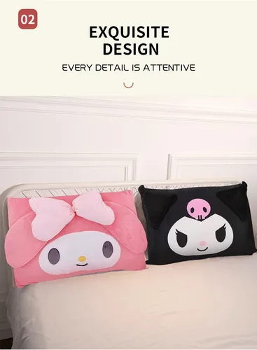 Miniatura 3 de Shuyun Bonita funda de almohada de dibujos animados de anime de doble cara para decoración de dormitorio de niña, funda de almohada de algodón