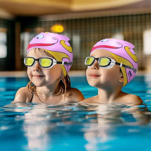Miniatura 4 de Whale Gafas de natación para niños, cómodas gafas de natación polarizadas UV400 antivaho adecuadas para edades de 6 a 14 años