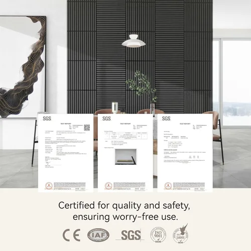 Miniatura 7 de Upick Paneles de pared acústicos de MDF que absorben el sonido, paquete de 4 paneles de pared de espuma a prueba de sonido de 24 x 24 pulgadas