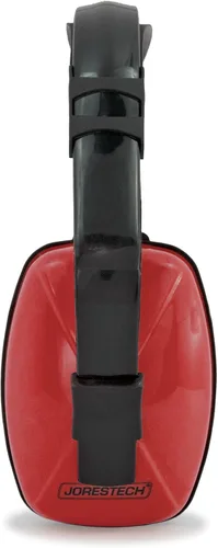 Miniatura 2 de JORESTECH Orejeras de seguridad para oído rojo y supresión de sonido de oído, diadema ajustable, protección ligera para construcción, dormir