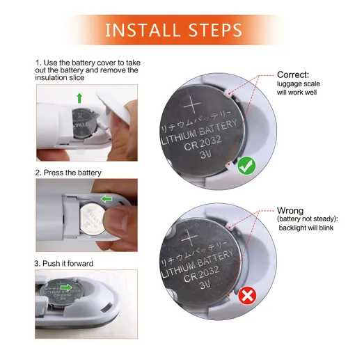 Miniatura 5 de MYCARBON Báscula digital para equipaje, báscula colgante de alta precisión de 110 lb50 kg con pantalla retroiluminada, perfecta para viajes y hogar
