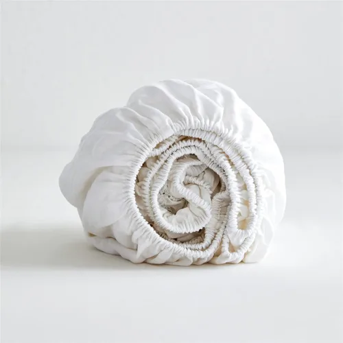 Miniatura 26 de Simple&Opulence Sábana bajera de lino (1 pieza), funda de colchón de 14 pulgadas de profundidad, mezcla de algodón natural, suave y transpirable