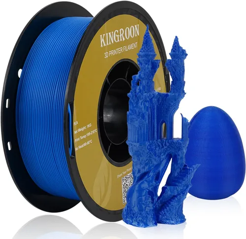 Miniatura 19 de Filamento para impresora 3D Kingroon PLA, 10 carretes, precisión dimensional +/- 0.02 mm, carrete de 10 kg (22 libras), 1.75 mm, negro