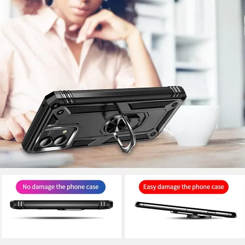 Miniatura 6 de Yiakeng Funda para Moto G Stylus 5G 2023, Motorola G Stylus 5G 2023 con protector de pantalla HD, fundas protectoras de grado militar con anillo