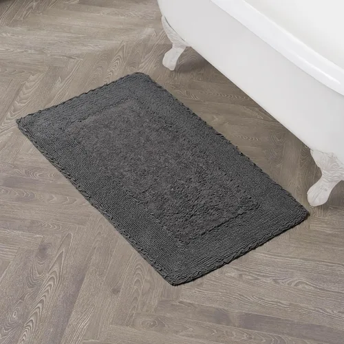 Miniatura 24 de Laura Ashley Ruffle tapete para baño de algodón de 17 x 24 pulgadas