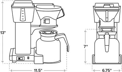 Miniatura 6 de Moccamaster 79212 KBTS Cafetera de color plateado pulido, con jarra térmica, rinde 8 tazas