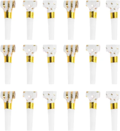 Toyvian 30 piezas de sopladores musicales con purpurina para fiestas, para cumpleaños, chillones de cumpleaños, para niños, cumpleaños, vacaciones,