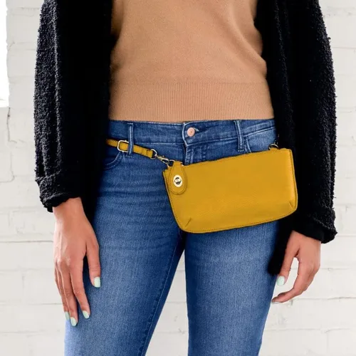 Miniatura 7 de Joy Susan Mini cruz para mujer bolso de mano de pulsera, Dorado (Goldenrod)
