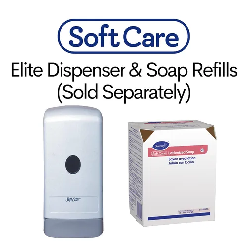 Miniatura 4 de Diversey 05487. Jabón de manos locionizado Soft Care, Recambio de cartucho BIB rosa perlado hidratante para dispensador Elite, aroma floral, 33.8 fl