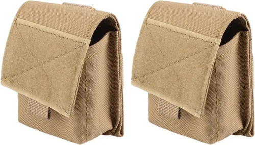 Miniatura 13 de TRIWONDER Bolso táctico para cigarrillos MOLLE pequeño, bolsa militar, estuche para baterías, porta tarjetas EDC, tarjetero, ranura para encendedor