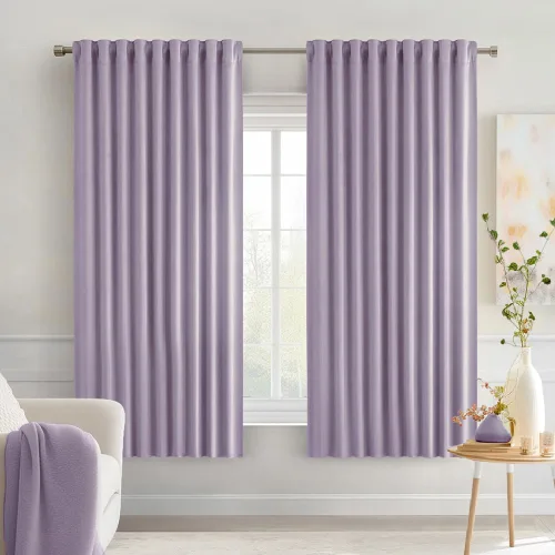 Miniatura 93 de MIULEE Cortinas opacas con pestaña trasera de 63 pulgadas de largo, juego de 2 paneles para sala de estar, dormitorio, privacidad, bolsillo