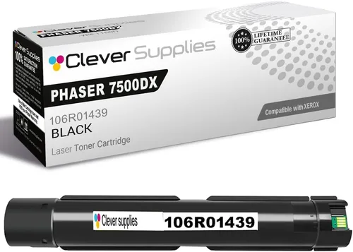 Miniatura 366 de CS compatible Xerox Phaser 6510/WorkCentre 6515 (106r03480) 2 cartuchos de tóner negro para Phaser 6510, WorkCentre 6515 2 negro