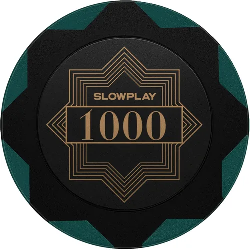 Miniatura 10 de SLOWPLAY Nash Clay - Fichas de póquer, 0.49 oz de compuesto de arcilla pesada, 1.575 in a granel, paquete de 50 con denominación de 100