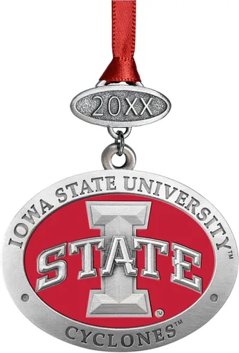 Miniatura 8 de Adorno de Alabama sin fecha Adorno de árbol de Navidad esculpido a mano Incrustación de metal de peltre Alma Mater intrincadamente elaborada