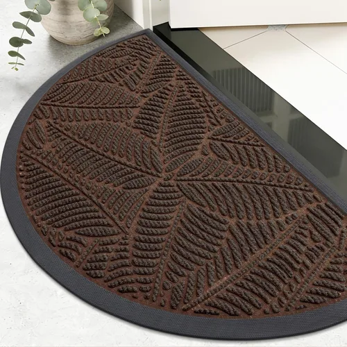 Miniatura 22 de Colorxy Tapete Impermeable para Puerta, Tapete Interior Frontal de Goma Natural Resistente, Tapetes para Puerta de Perfil Bajo Antideslizante