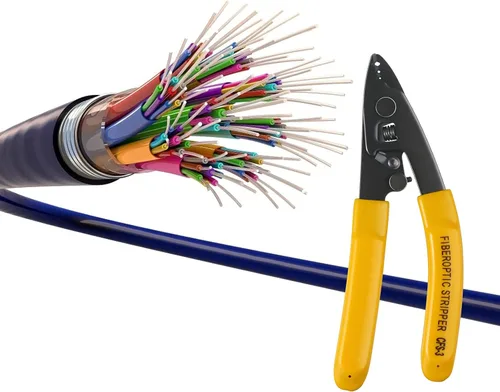 Miniatura 6 de 3 pelacables de fibra óptica CFS-3 con orificios de 3 puertos con mango de 6 pulgadas, llave hexagonal ajustable para chaqueta, amortiguador