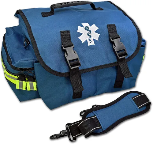 Lightning X Products Pequeño EMT Medic First Responder Trauma EMS Jump Bag Con Divisores - Azul Marino