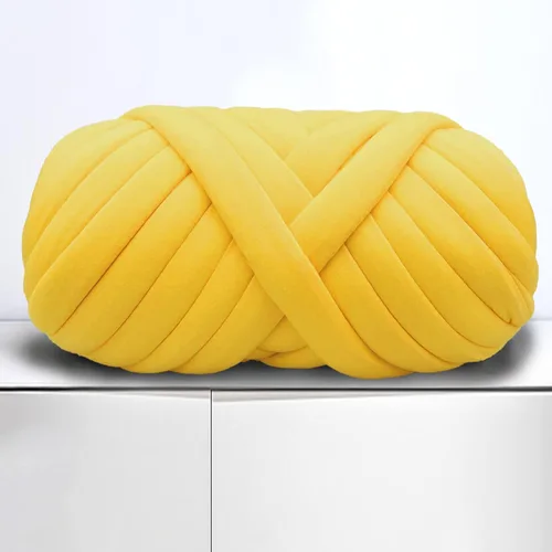 Miniatura 13 de Hilo para Tejer con el Brazo para Manta de Tiro de Nudo Trenzado Grueso DIY, Tubo Suave Extra de Algodón Lavable Hilo Gigante Voluminoso para Tejido