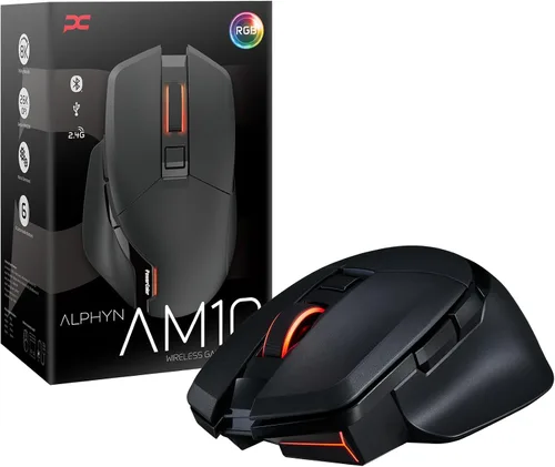 Miniatura 7 de PowerColor ALPHYN AM10 - Ratón inalámbrico para juegos, color blanco