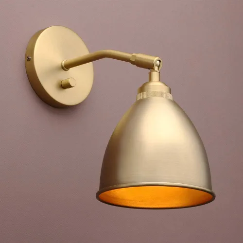 Miniatura 11 de Yosoan Lámpara de pared vintage para estantería, interruptor de encendido y apagado regulable de 1 luz, lámpara de iluminación de montaje industrial